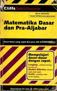 Image of Matematika Dasar dan Pra-Aljabar