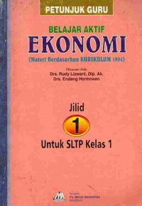Image of Petunjuk Guru Belajar Aktif Ekonomi (Materi Berdasarkan Kurikulum 1994) Jilid 1