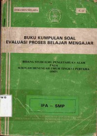 Image of Buku Kumpulan Soal Evaluasi Proses Belajar Mengajar
