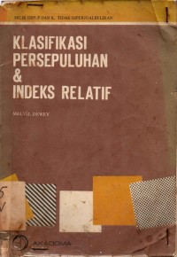 Image of Klasifikasi Persepuluhan & Indeks Relatif
