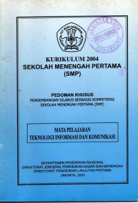 Image of Kurikulum 2004 Sekolah menengah Pertama