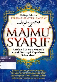 Image of Terjemahan Terlengkap : Majmu' Syarif amalan dan doa mujarab untuk berbagai keperluan sehari-hari