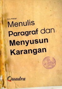 Image of Menulis Paragraf dan Menyusun Karangan