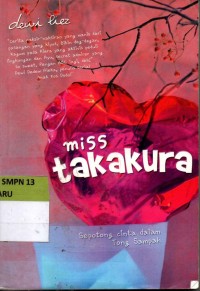Image of Miss Takakura : Sepotong Cinta dalam Tong Sampah