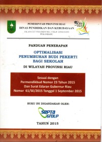 Image of Optimalisasi Penumbuhan Budi Pekerti Bagi Sekolah