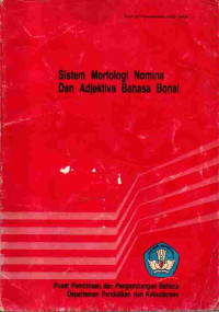 Image of Sistem Morfologi Nomina dan Adjektiva Bahasa Bonai