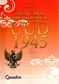 Image of Tata Cara Amandemen UUD 1945